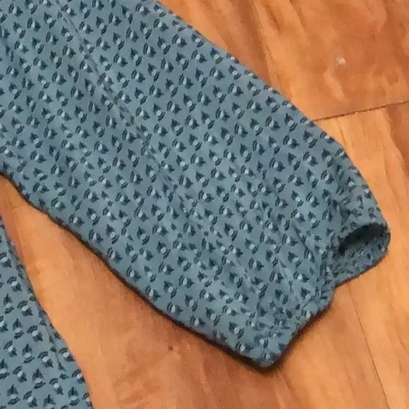 Old Navy Blue/Green Boho Paisley Floral Dress Size XS Petite - Picture 8 of 12